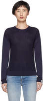 Thumbnail for your product : Carven Navy Ruched Sleeves Pullover