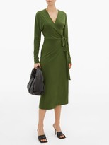 Thumbnail for your product : Norma Kamali Dolman-sleeve Wrap Dress - Khaki