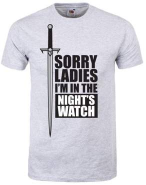 Grindstore Sorry Im In The Nights Watch Grey Mens T-Shirt