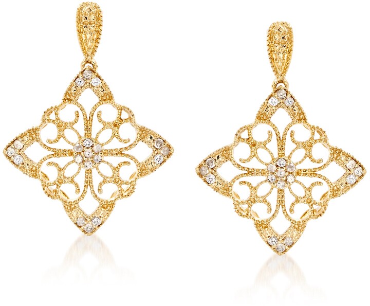 Filigree Drop Earrings | Shop the world's largest collection of 