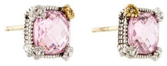 Judith Ripka Crystal & Diamond Stud Earrings
