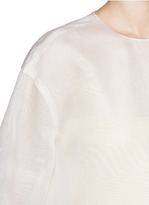 Thumbnail for your product : Nobrand Sheer organza silk top