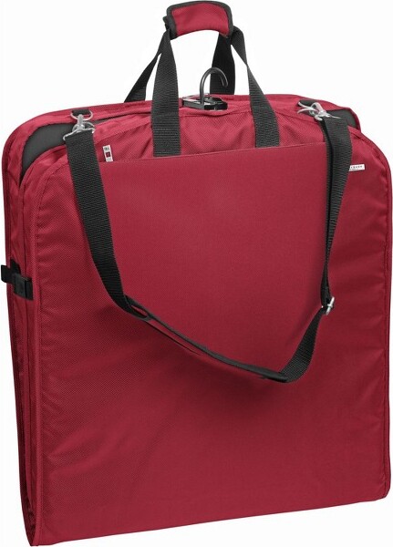 Wally Bags 42"PremiumTravelGarmentBagWithShoulderStrap,Red