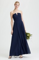 Thumbnail for your product : Dessy Collection Strapless Chiffon A-Line Gown