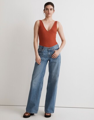 Madewell Low-Rise Superwide-Leg Jeans in Mainview Wash