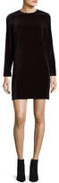Thumbnail for your product : Theory Wynter Stretch-Velvet Shift Dress, Plum