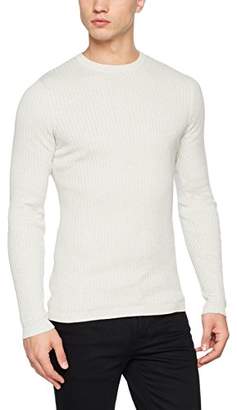 New Look Men's Muscle Fit Rib Jumper,(Manufacturer Size: 51)