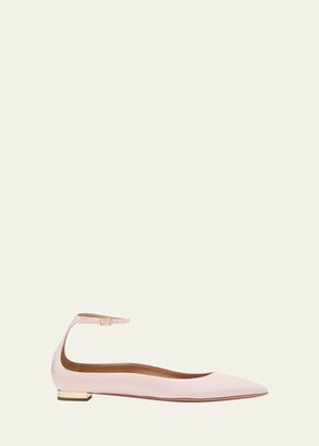 Pointed Flats With Ankle Strap | ShopStyle