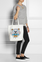 Thumbnail for your product : Kenzo Tiger embroidered leather tote