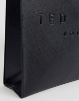 Thumbnail for your product : Ted Baker soocon crosshatch large icon bag in black
