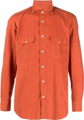 Finamore 1925 Napoli Buttoned Chest-Pocket Shirt
