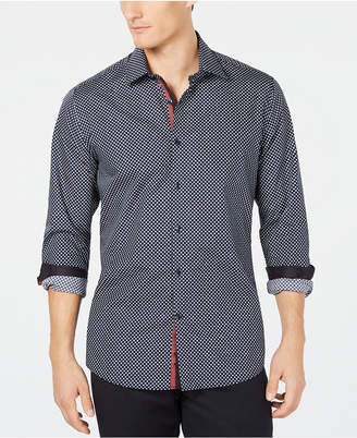 Ryan Seacrest Distinction Men Woven Geometric Shirt