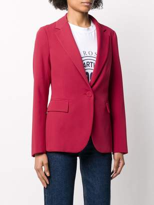 Semi-Couture Fitted Single-Breasted Blazer