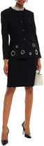 Thumbnail for your product : Boutique Moschino Eyelet-embellished Wool-blend Bouclé-tweed Jacket