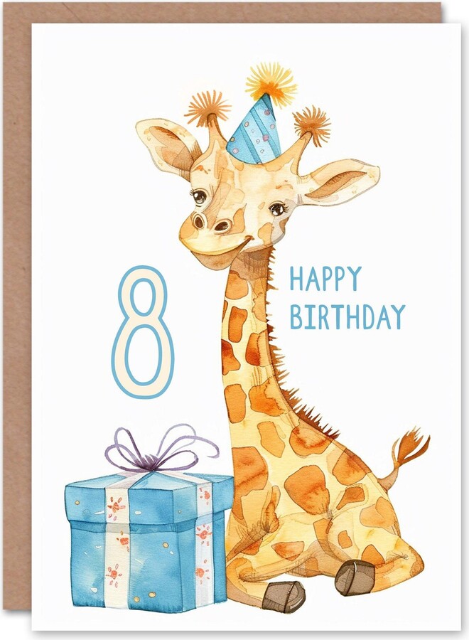 A Baby Boy Birthday Card With A Dragon And The Number 5 On It. | Premium Vector