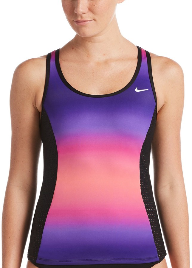 Nike Women's Spectrum OpenBack Tankini Top ShopStyle TwoPiece