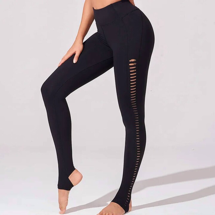 Koral Seamless Mesh Cut Out Sides Legging In Black
