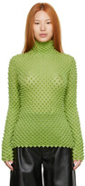 Thumbnail for your product : Bottega Veneta Green Polyester Turtleneck