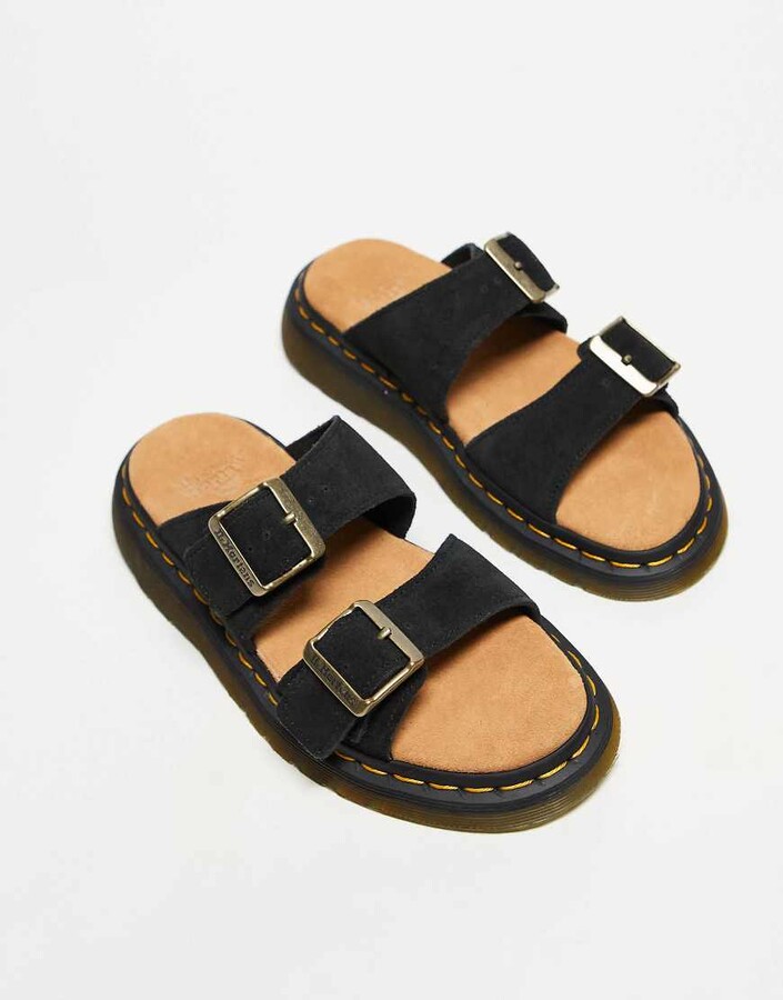Dr. Martens unisex Josef slides in black