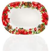 Thumbnail for your product : 222 Fifth Winter Poinsettia Dinnerware Collection Oval Platter