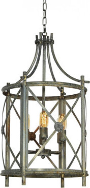 ellahome Rosette 4 - Light Lantern Drum Chandelier