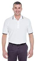 Thumbnail for your product : Ultraclub UltraClub Men's Short-Sleeve Whisper PiquePolo with Tipped Collar and Cuffs