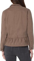Thumbnail for your product : Liverpool Los Angeles Peplum Cargo Jacket
