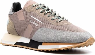 Ghoud Shimmer Panelled Colour Block Sneakers