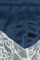 Thumbnail for your product : Elle Macpherson Intimates Duo lace-appliquéd stretch-satin briefs