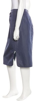 Saint Laurent Iridescent Silk Skirt
