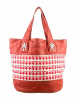 Thumbnail for your product : Thomas Wylde Leather Tote Bag Red