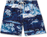 Thumbnail for your product : Polo Ralph Lauren Traveler Mid-Length Printed Swim Shorts