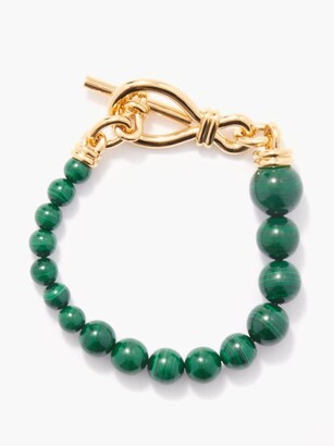 Missoma Malachite & 18kt Gold-plated Bracelet - Green Gold