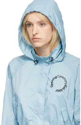 Opening Ceremony Blue Cropped Baby Wind Jacket