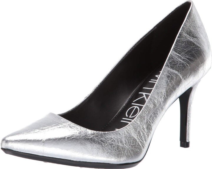 calvin klein shoes silver