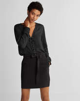 Thumbnail for your product : Express Striped Full Lace-Up Shirt