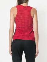 Thumbnail for your product : Haider Ackermann polka dot ruched tank top