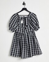 Thumbnail for your product : Bolongaro Trevor Greta mini smock dress in gingham