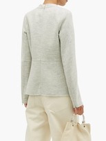 Thumbnail for your product : Jil Sander Fluted-hem Felted-wool Top - Light Grey