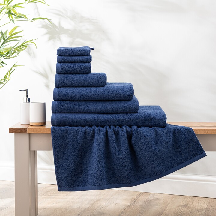Dunelm Super Soft Pure Cotton Towel Blue Navy Blue ShopStyle