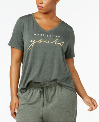 Alfani Plus Size Graphic Pajama T-Shirt, Created for Macy's