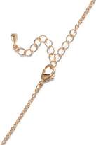 Thumbnail for your product : Noir Rosario 14-Karat Gold-Plated Crystal Necklace