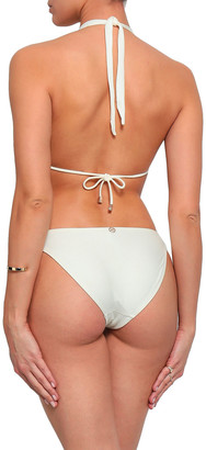 Vix Paula Hermanny Embellished Cutout Triangle Bikini Top