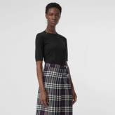 Thumbnail for your product : Burberry Short-sleeve Silk Cashmere Sweater