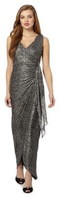Debut Black shimmer jersey maxi occasion dress