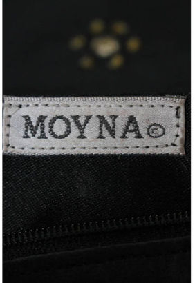 Moyna Black Beaded Floral Bi-Fold Clutch