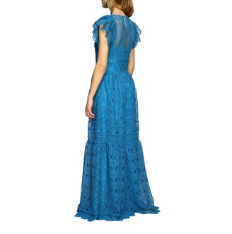 Alberta Ferretti Dress Long Dress In Embroidered Knit