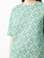 Thumbnail for your product : Rochas Jacquard-Print Half-Sleeves Blouse