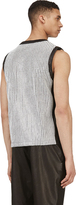 Thumbnail for your product : Public School Black Leather Mesh Overlay Tank Top
