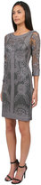 Thumbnail for your product : Sue Wong 3/4 Sleeve Short Dress in Charcoal